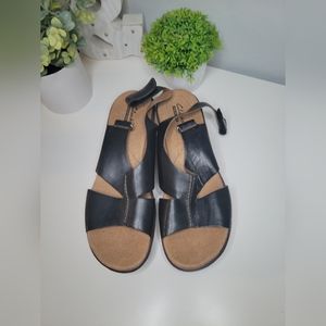 Clarks Collection Black Wedges